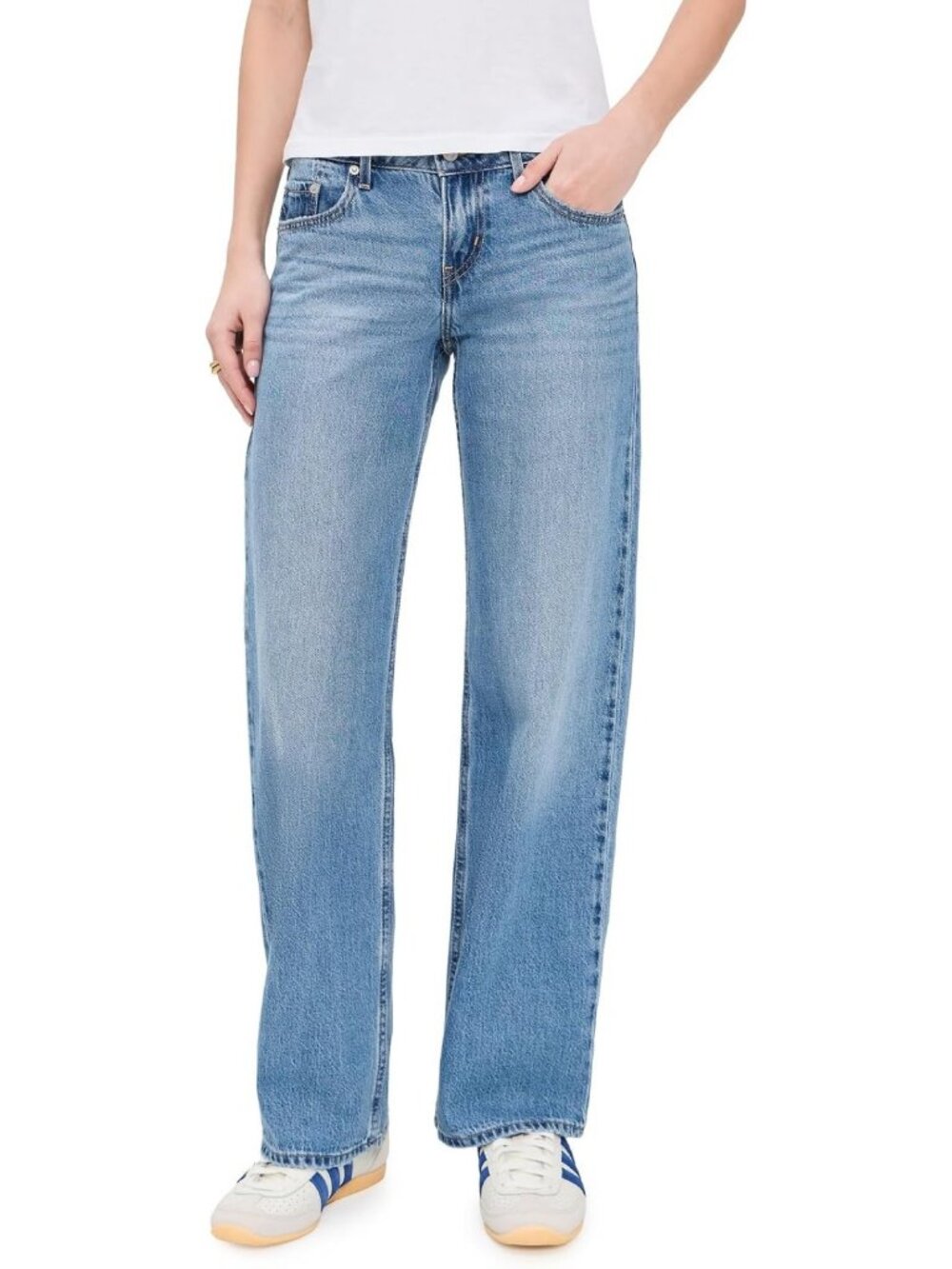 Women's Low Loose Fit Jeans - Comfortable, Stylish, Casual Denim Pants